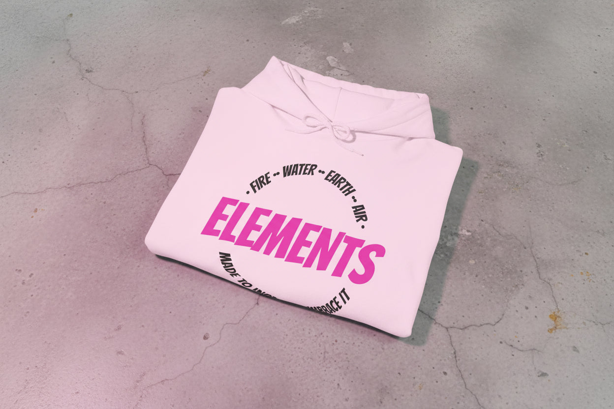 'ELEMENTS' Pink Edition Hoodie- Embrace & Inspire