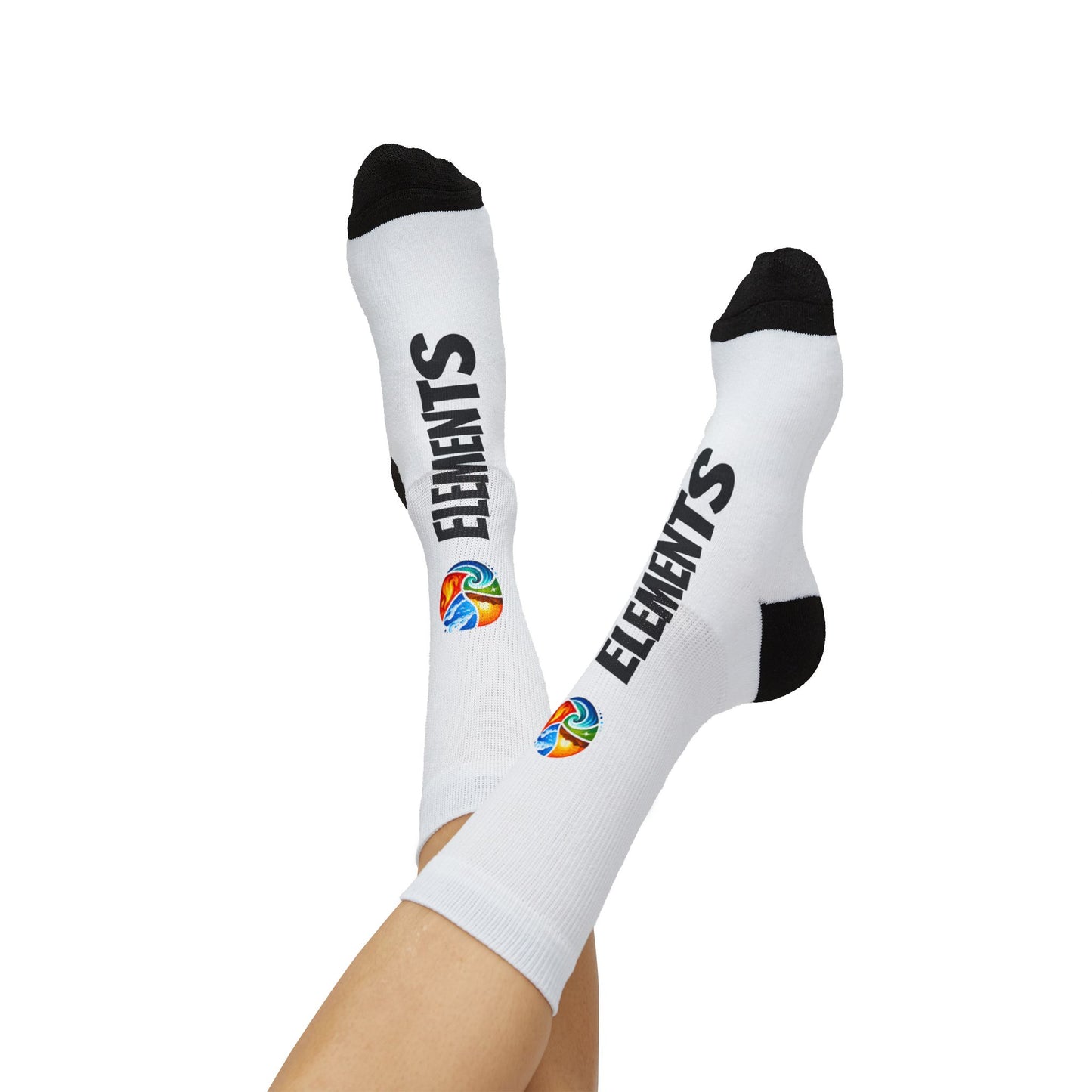 'ELEMENTS' Socks - Vibrant & Comfy - White