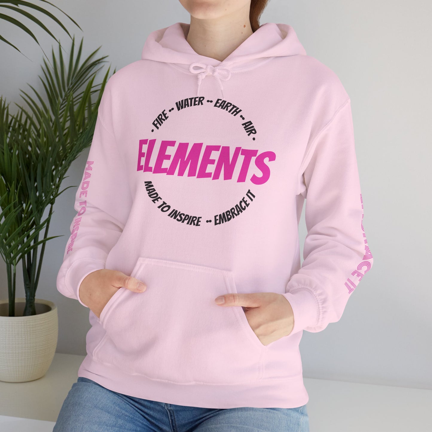 'ELEMENTS' Pink Edition Hoodie- Embrace & Inspire