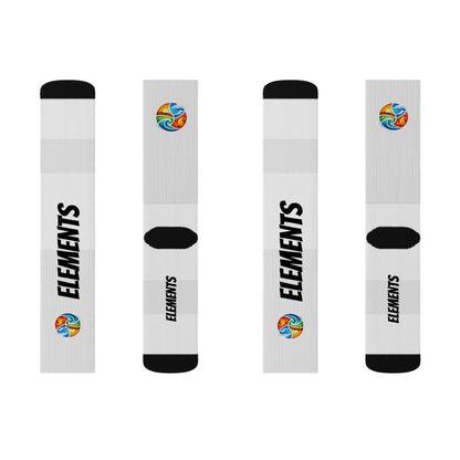 'ELEMENTS' Socks - Vibrant & Comfy - White