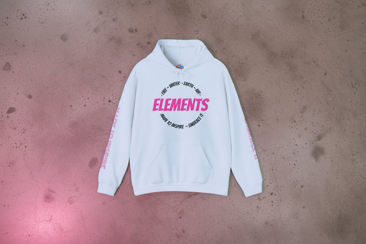 'ELEMENTS' Pink Edition Hoodie- Embrace & Inspire