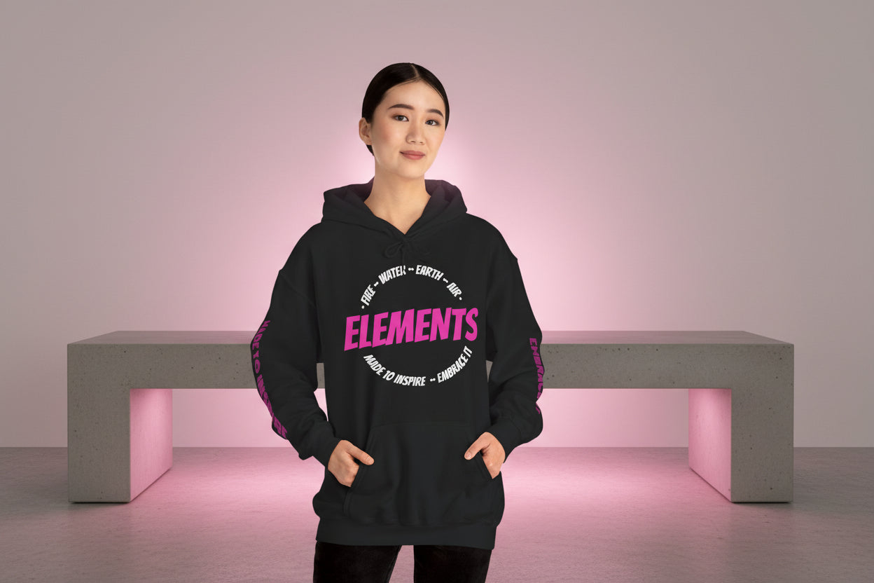 'ELEMENTS' Pink Edition Hoodie- Embrace & Inspire