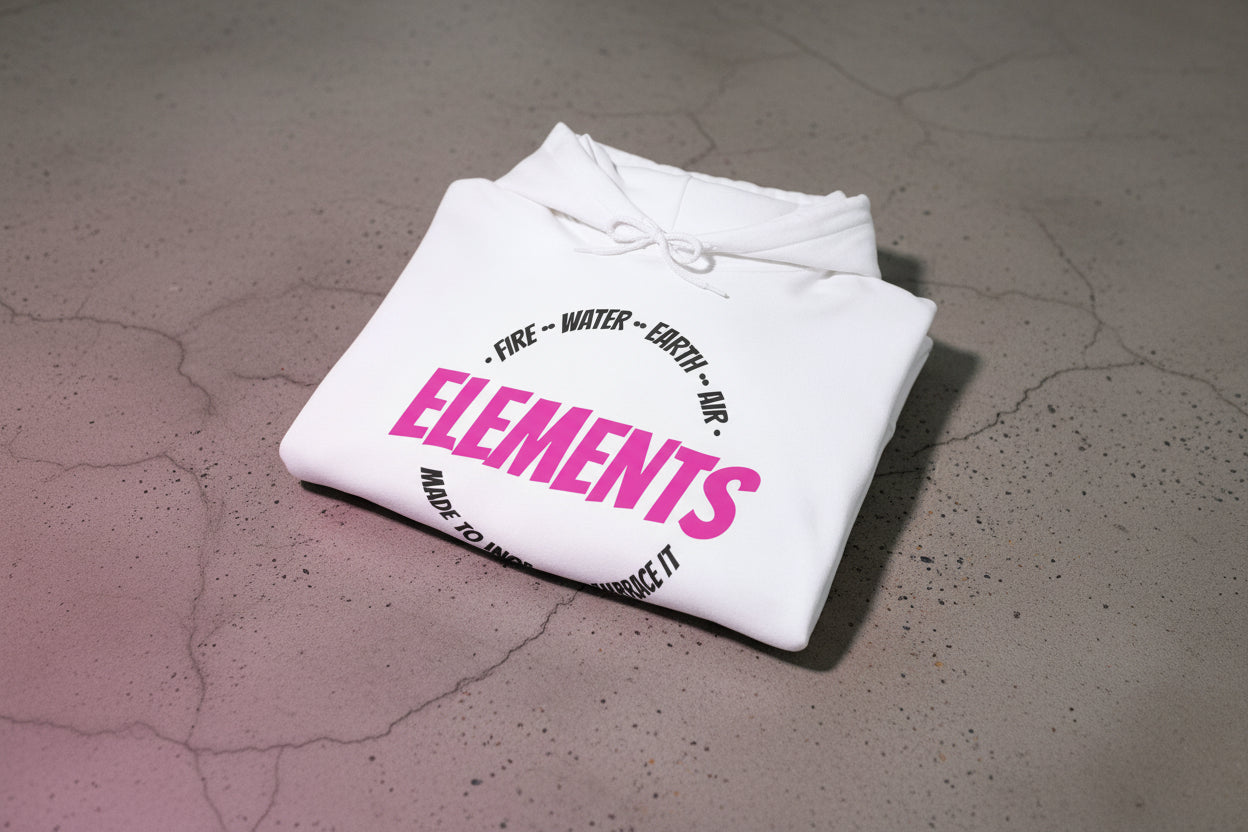 'ELEMENTS' Pink Edition Hoodie- Embrace & Inspire