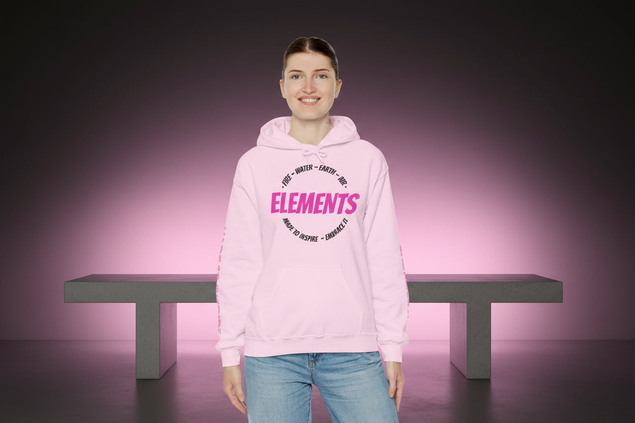 'ELEMENTS' Pink Edition Hoodie- Embrace & Inspire
