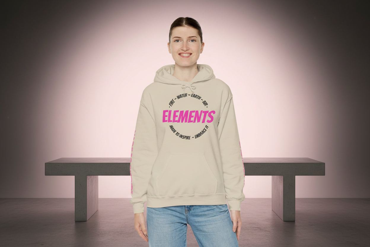 'ELEMENTS' Pink Edition Hoodie- Embrace & Inspire
