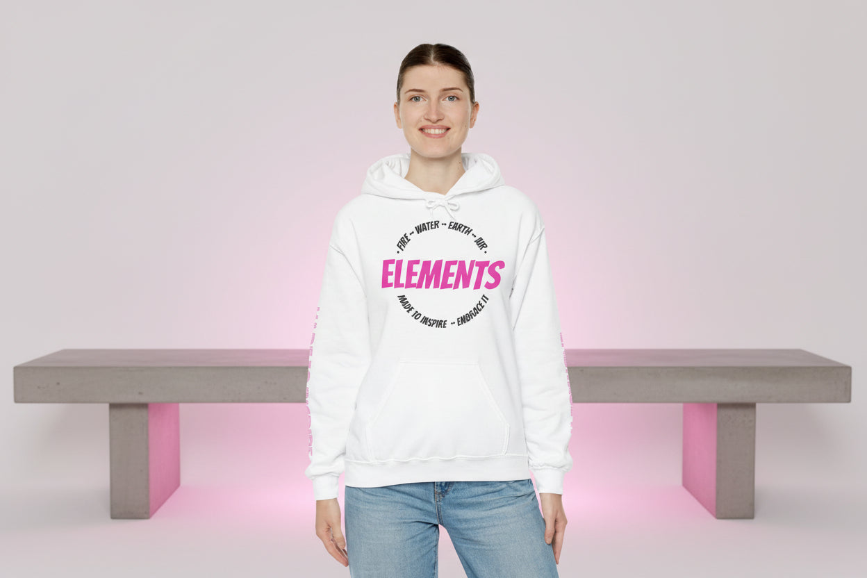 'ELEMENTS' Pink Edition Hoodie- Embrace & Inspire