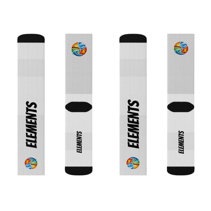 'ELEMENTS' Socks - Vibrant & Comfy - White