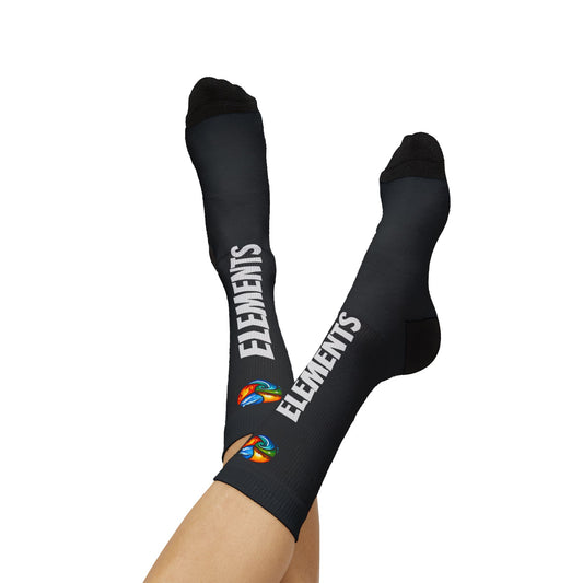 'ELEMENTS' Socks - Vibrant & Comfy - Black