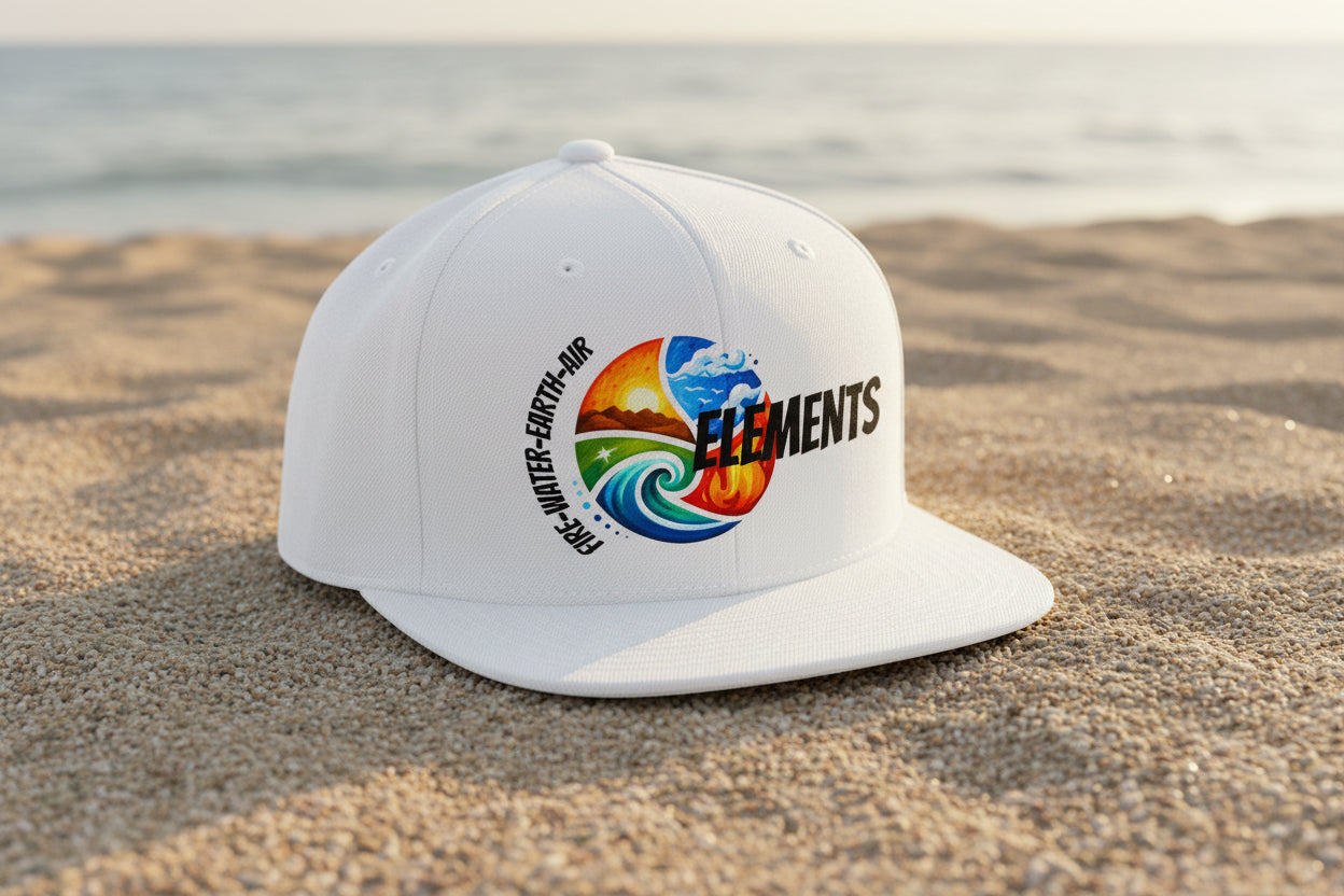 'ELEMENTS' Snapback Hat - Fire Water Earth Air Wrap