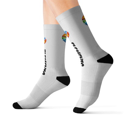 'ELEMENTS' Socks - Vibrant & Comfy - White