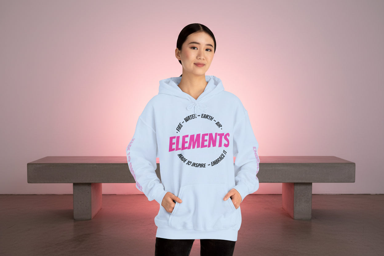 'ELEMENTS' Pink Edition Hoodie- Embrace & Inspire