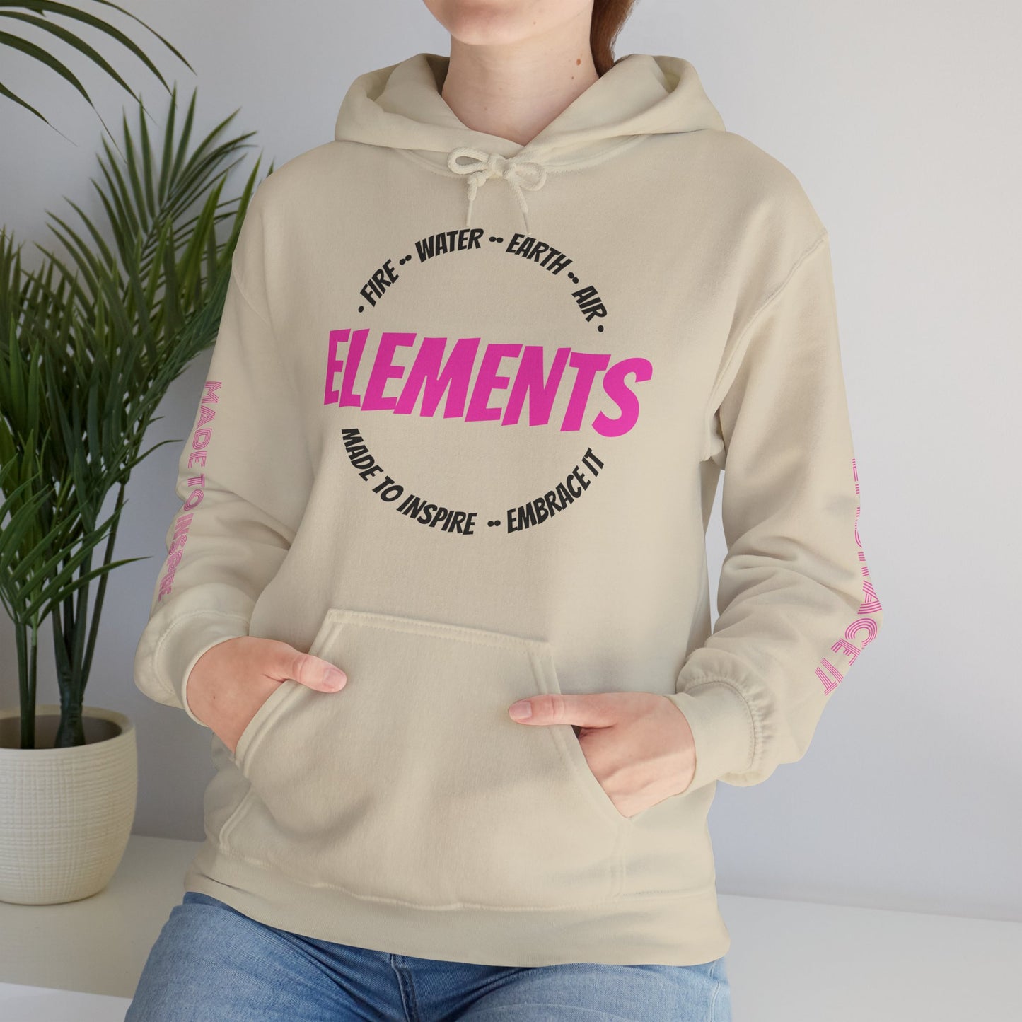 'ELEMENTS' Pink Edition Hoodie- Embrace & Inspire