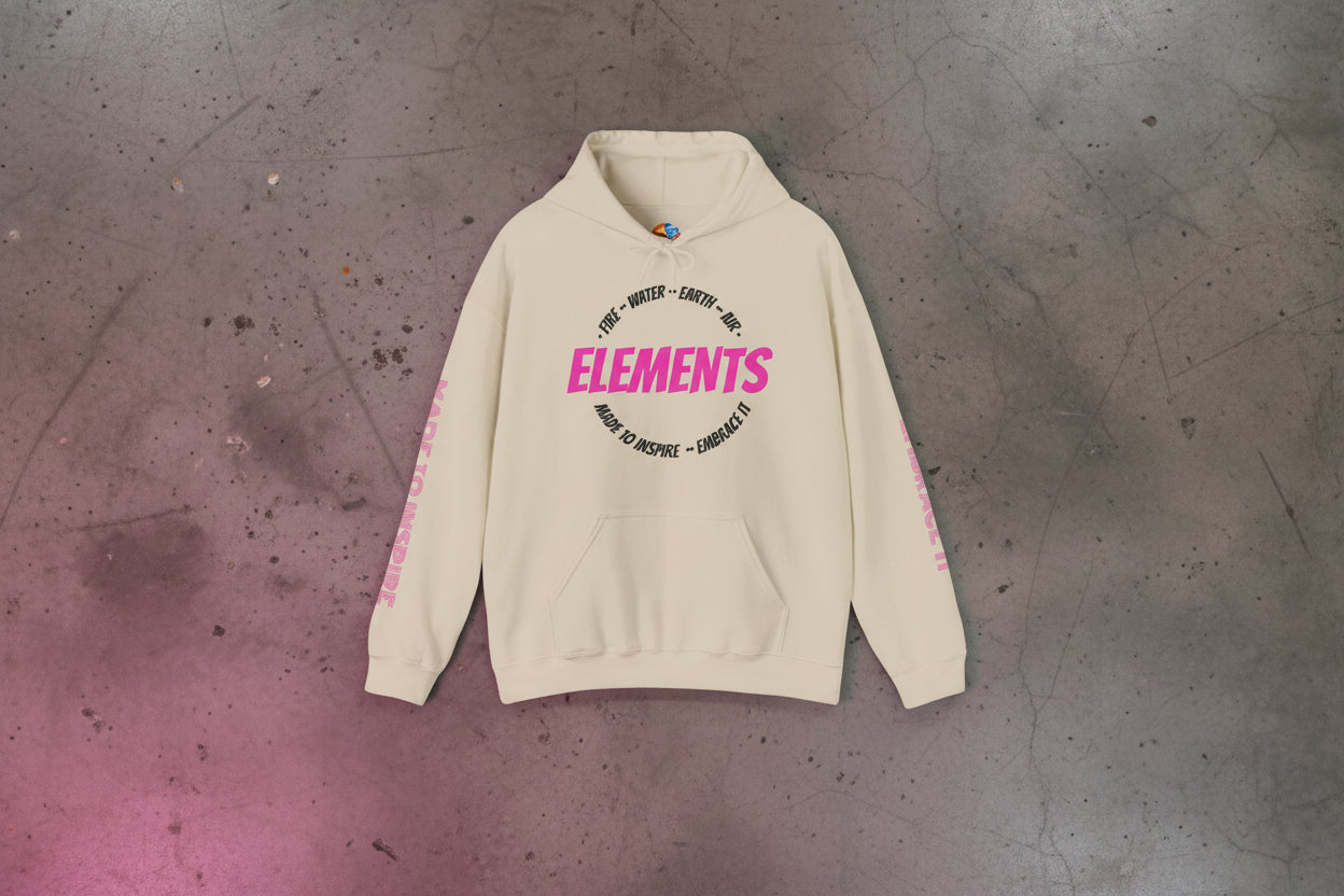 'ELEMENTS' Pink Edition Hoodie- Embrace & Inspire