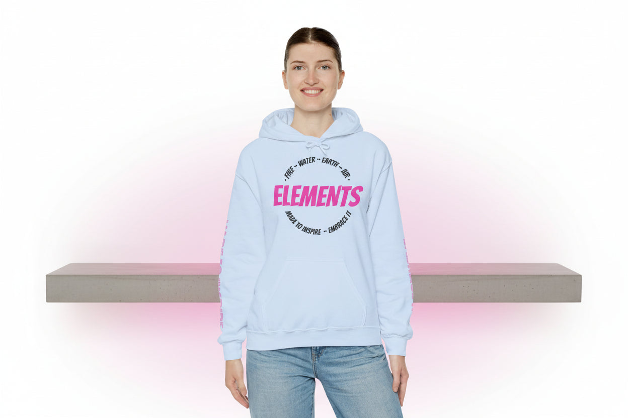 'ELEMENTS' Pink Edition Hoodie- Embrace & Inspire