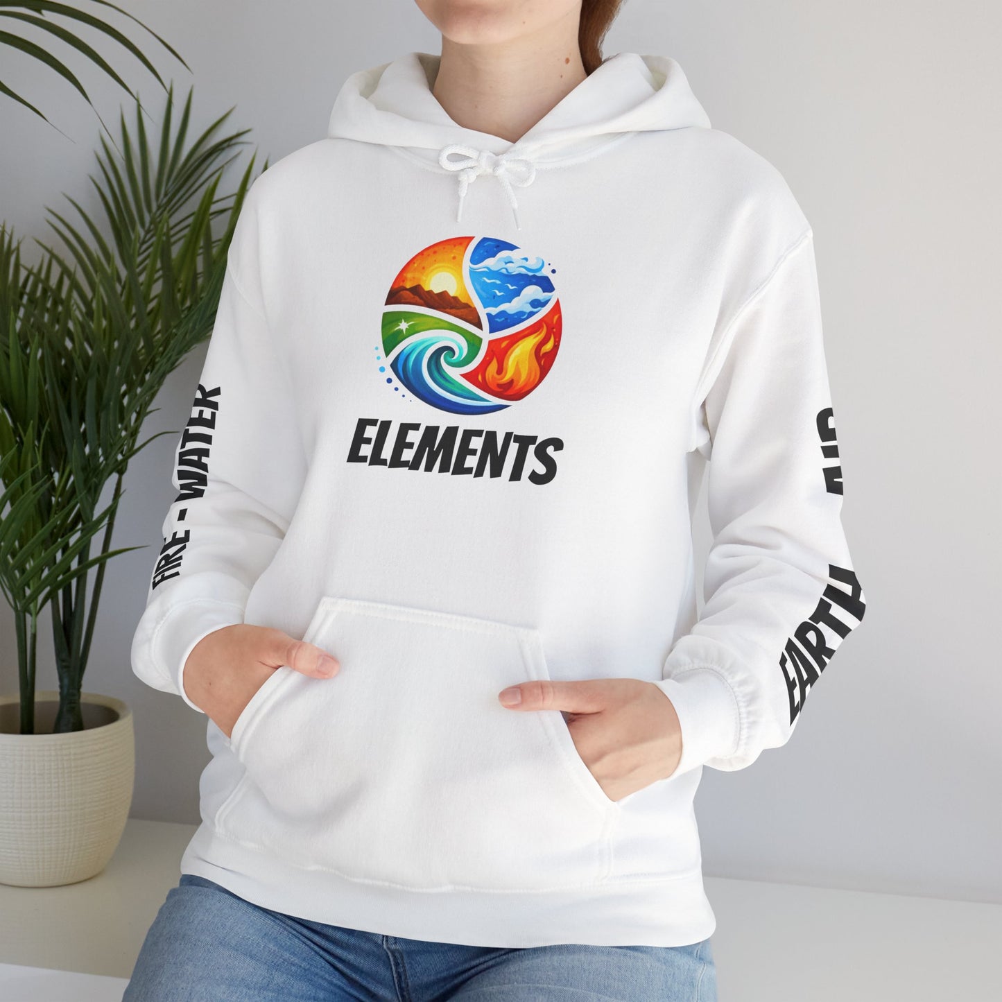 'ELEMENTS' Hoodie - Ice White Edition