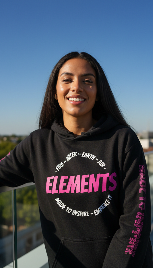 'ELEMENTS' Pink Edition Hoodie- Embrace & Inspire